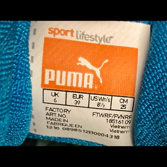 Puma Ortholite Teal Running Shoes - Picture 2 of 11
